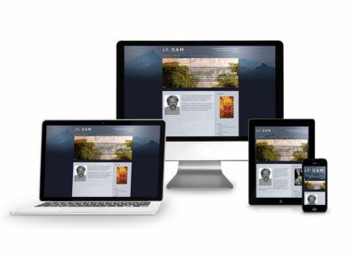 Webdesign Erstellung für Autor J.F. DAm