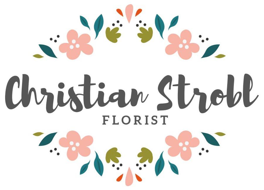 christian strobl florist logo klein