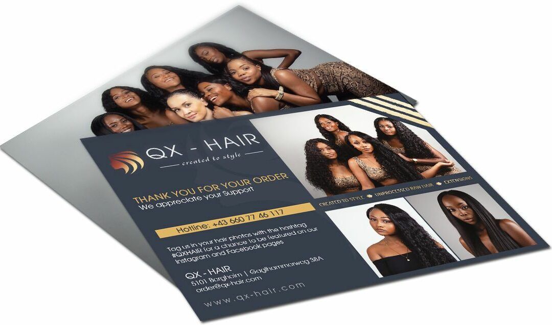 Flyer Erstellung für QX Hair