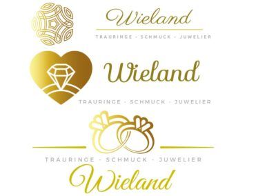 Logo Design Sets für Juwelier Wieland