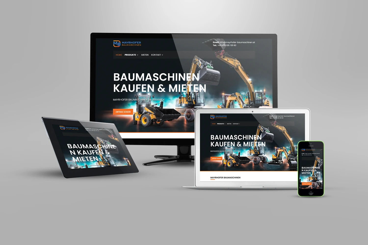 webseite-mayrhofer-baumaschinen NEUE Webseite ab € 999.- Lebe in Harmonie